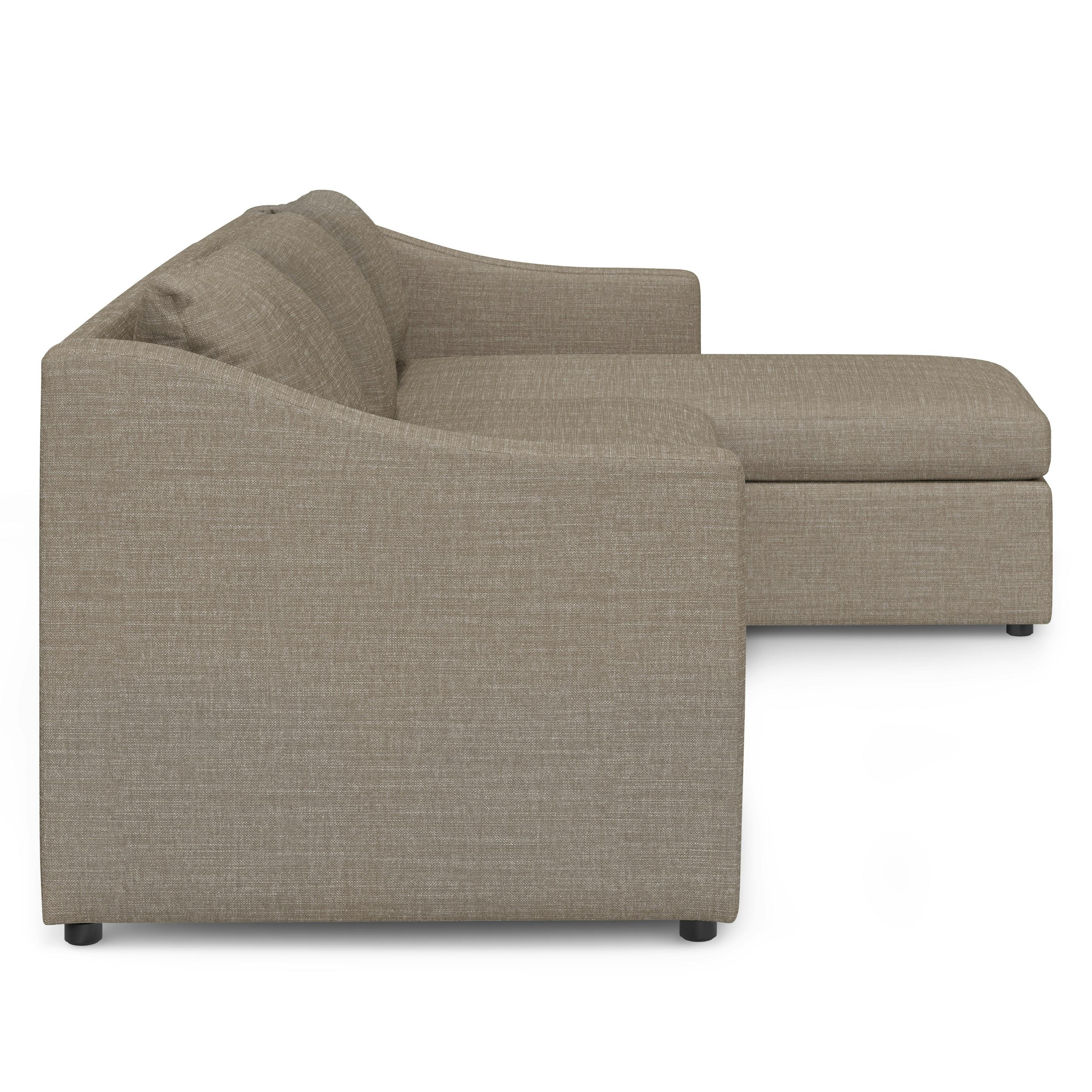 109"  Storage Sleeper Sectional - Napa Taupe