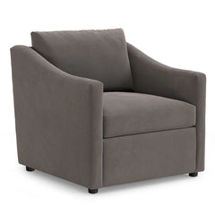 32.25" Velvet Lounge Chair - Hale Warm Gray (Minor Damage)