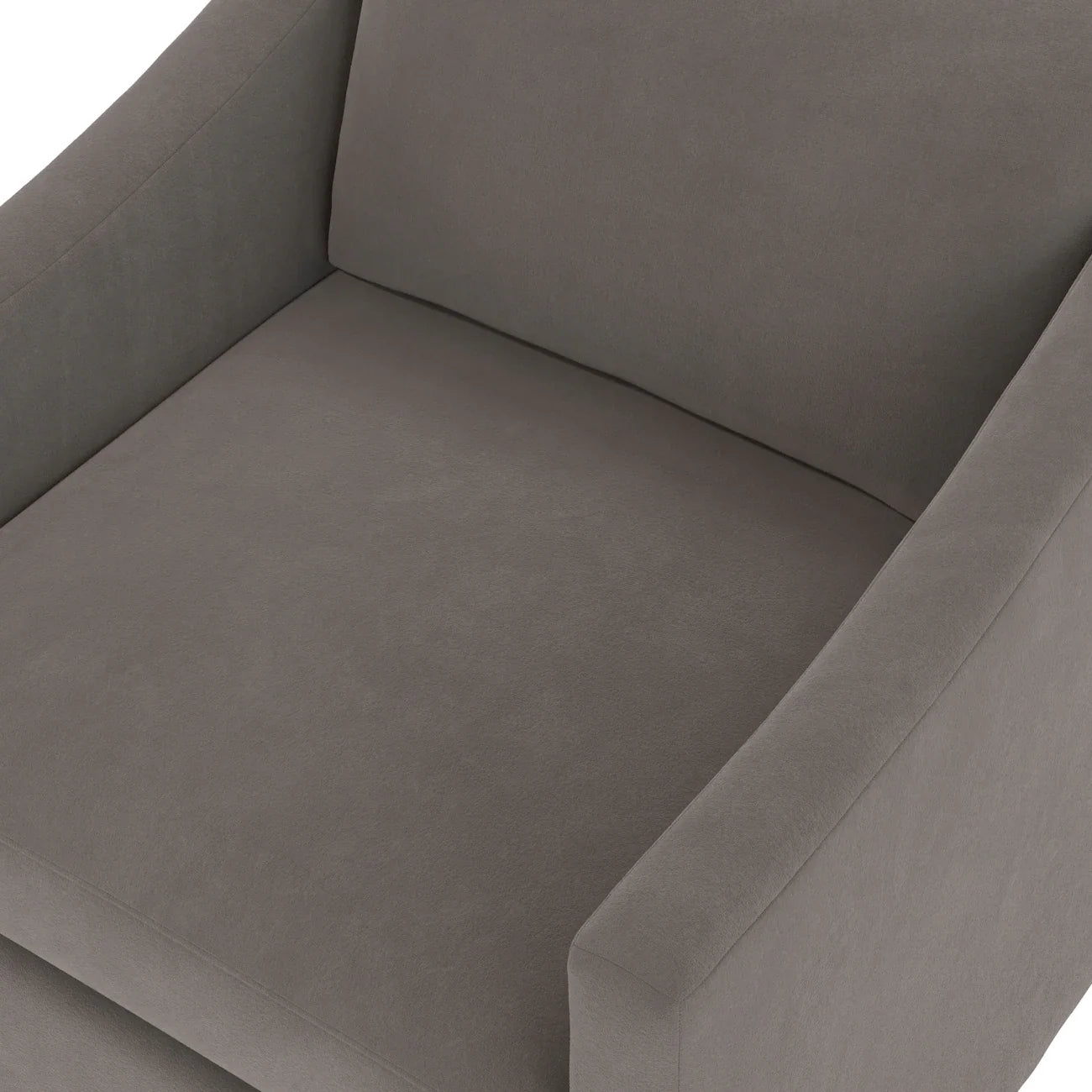 32.25" Velvet Lounge Chair - Hale Warm Gray (Minor Damage)