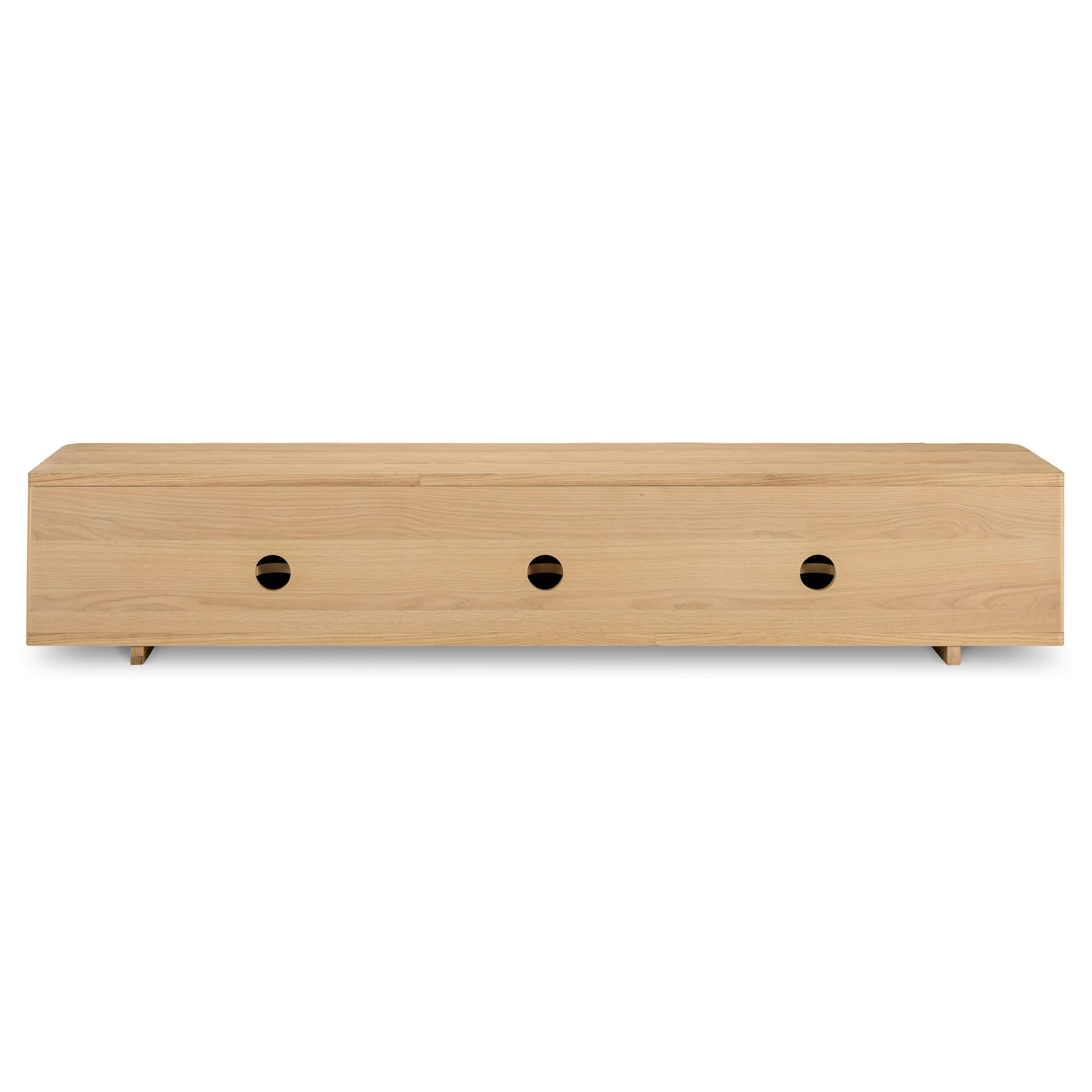 Low Media Unit 79'' - White Oak