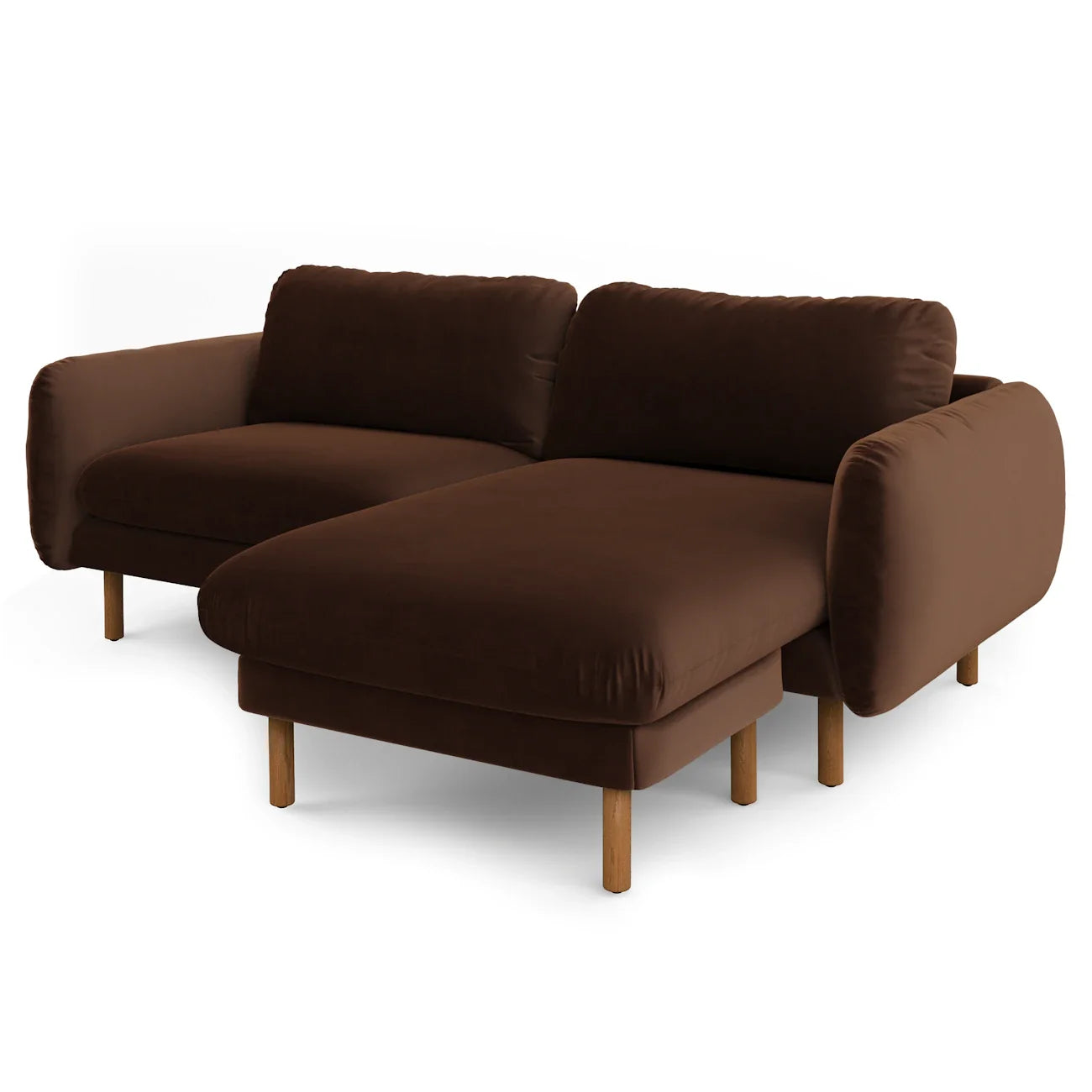 Reversable (right and left side) Velvet Sofa