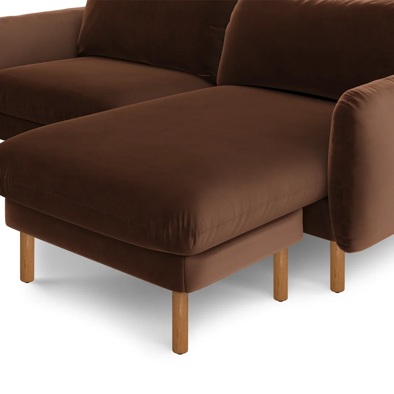Reversable (right and left side) Velvet Sofa