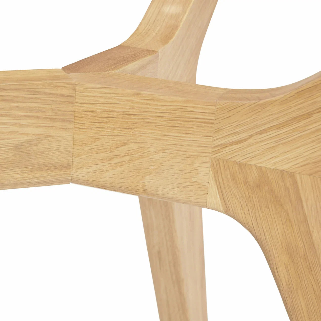Emmer 71" Glass Dining Table - Oak
