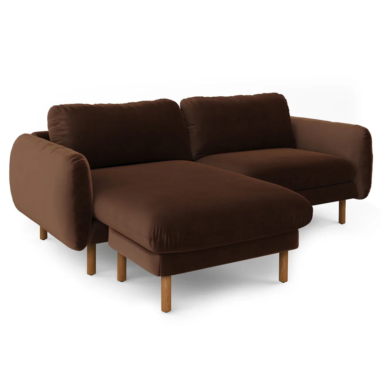 Reversable (right and left side) Velvet Sofa
