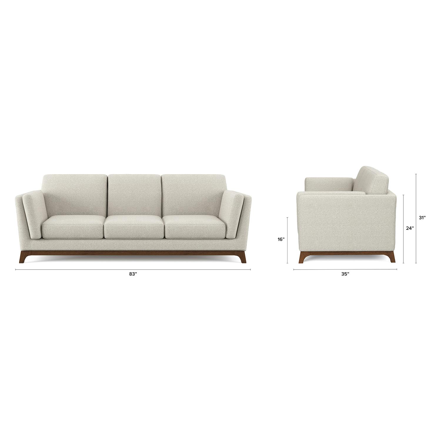 Chalk Gray - 83" Sofa