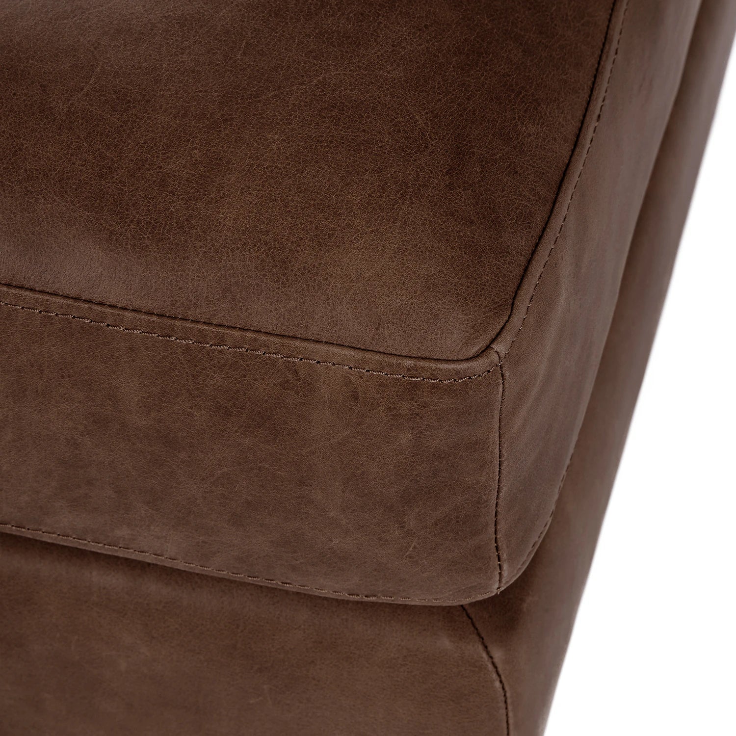 30" Leather Ottoman