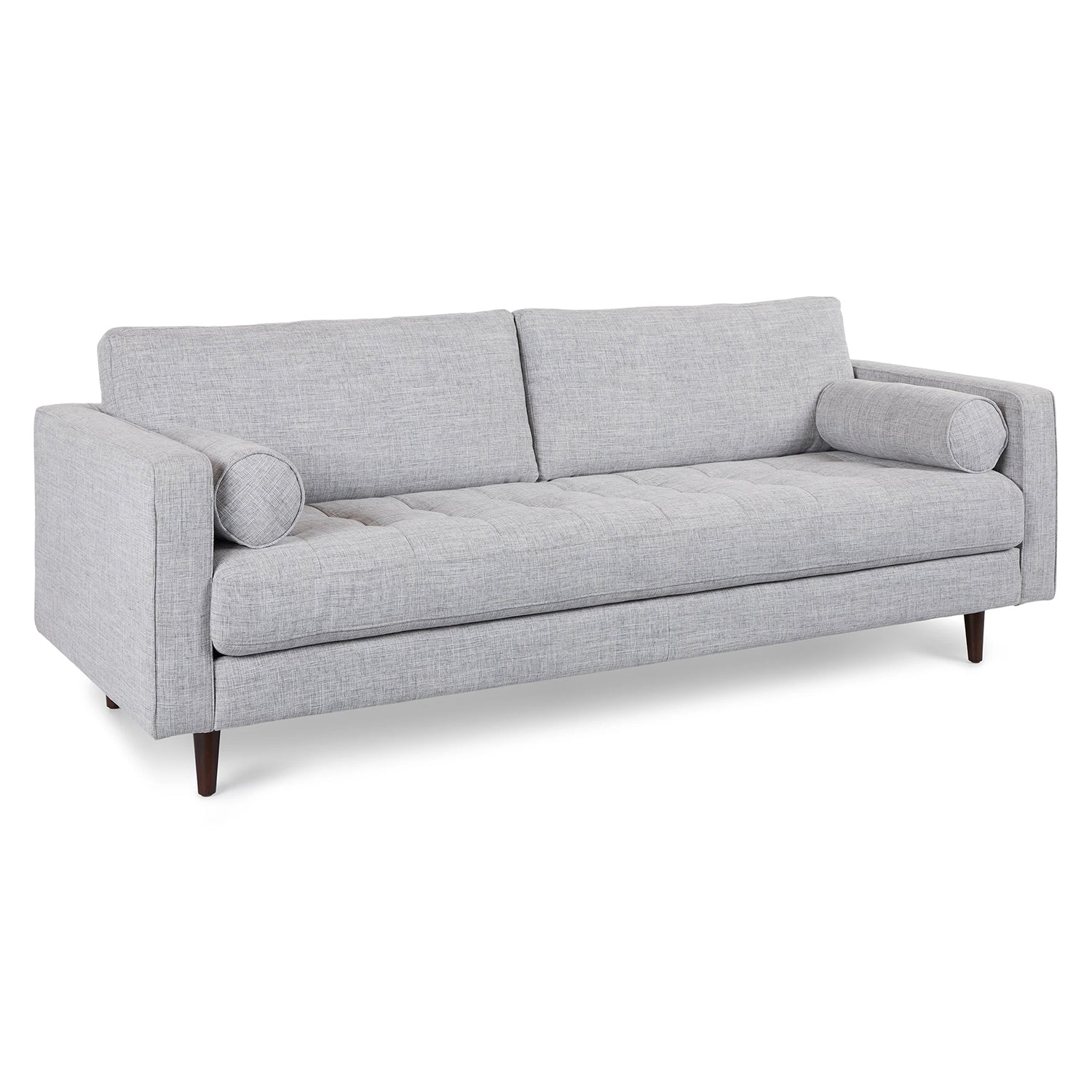 88" Tufted Sofa - Stone Gray