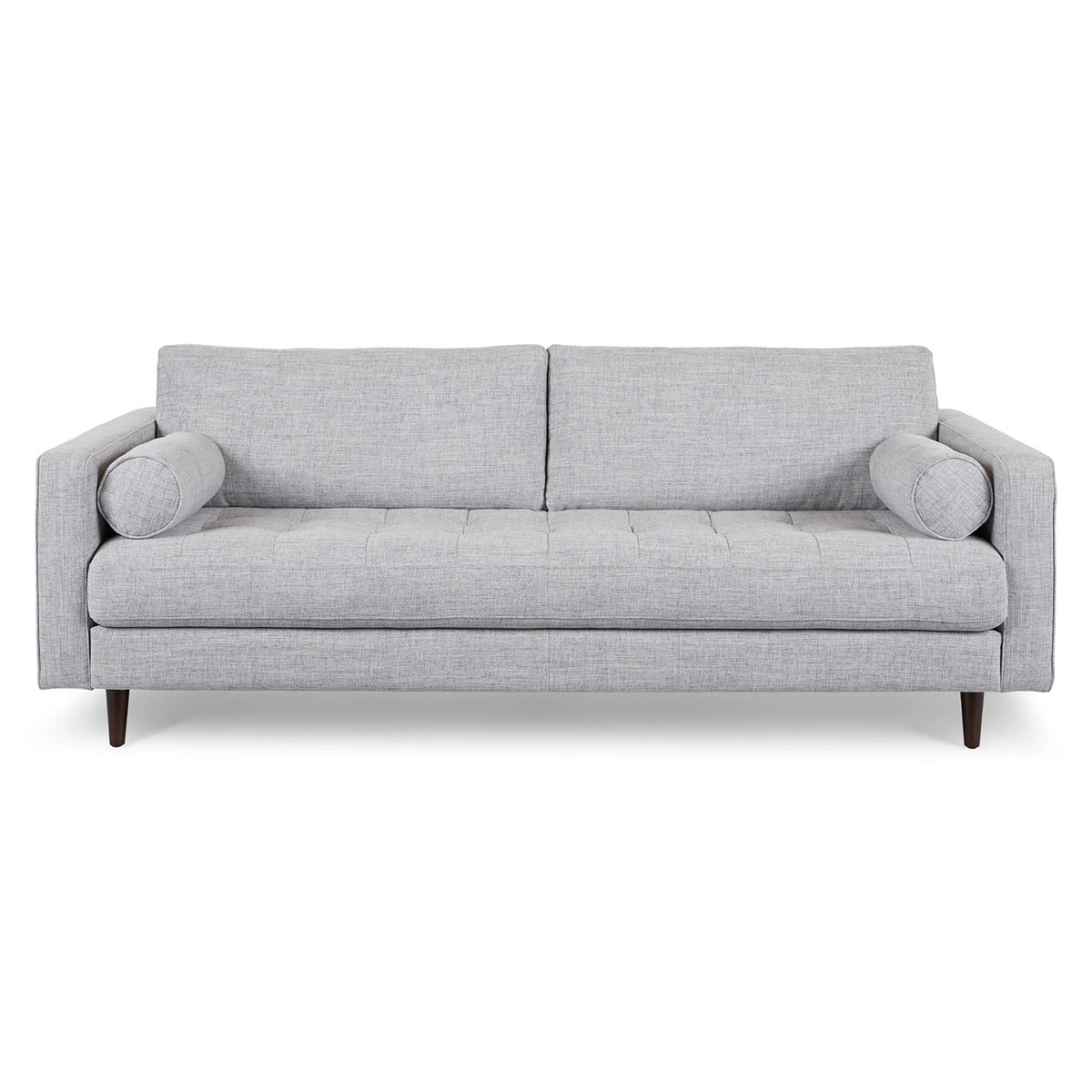 88" Tufted Sofa - Stone Gray