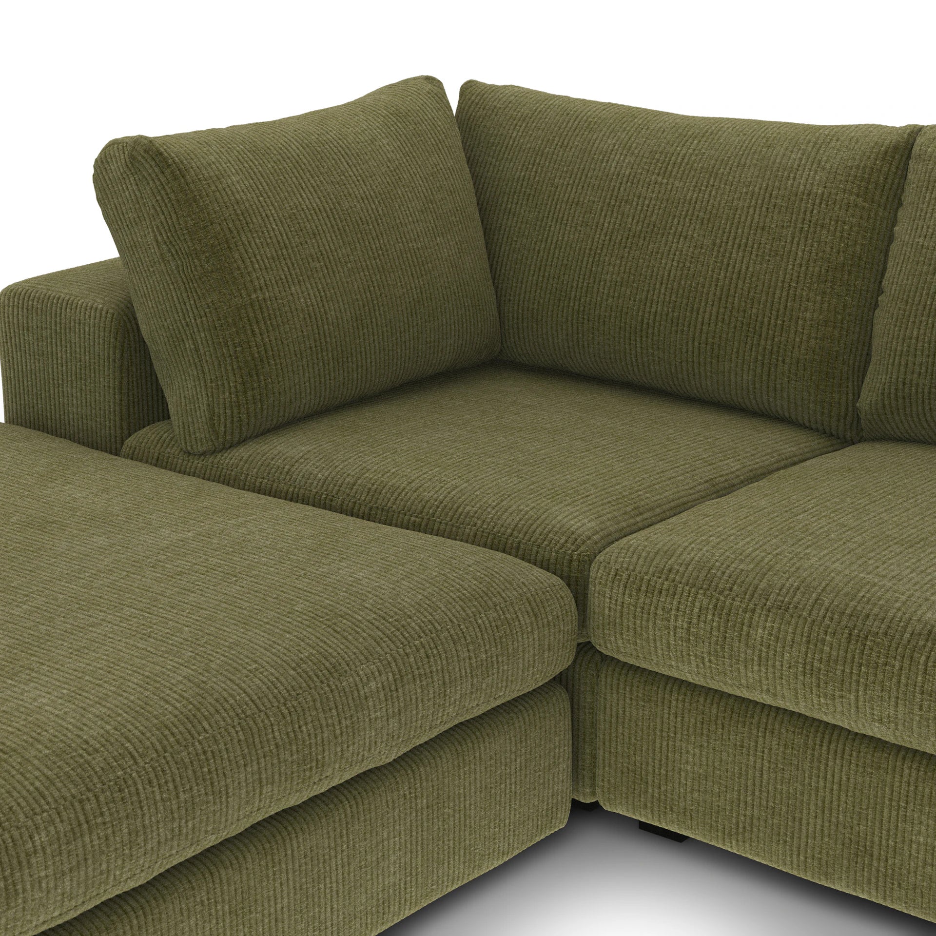 Modular U Sectional -  Green