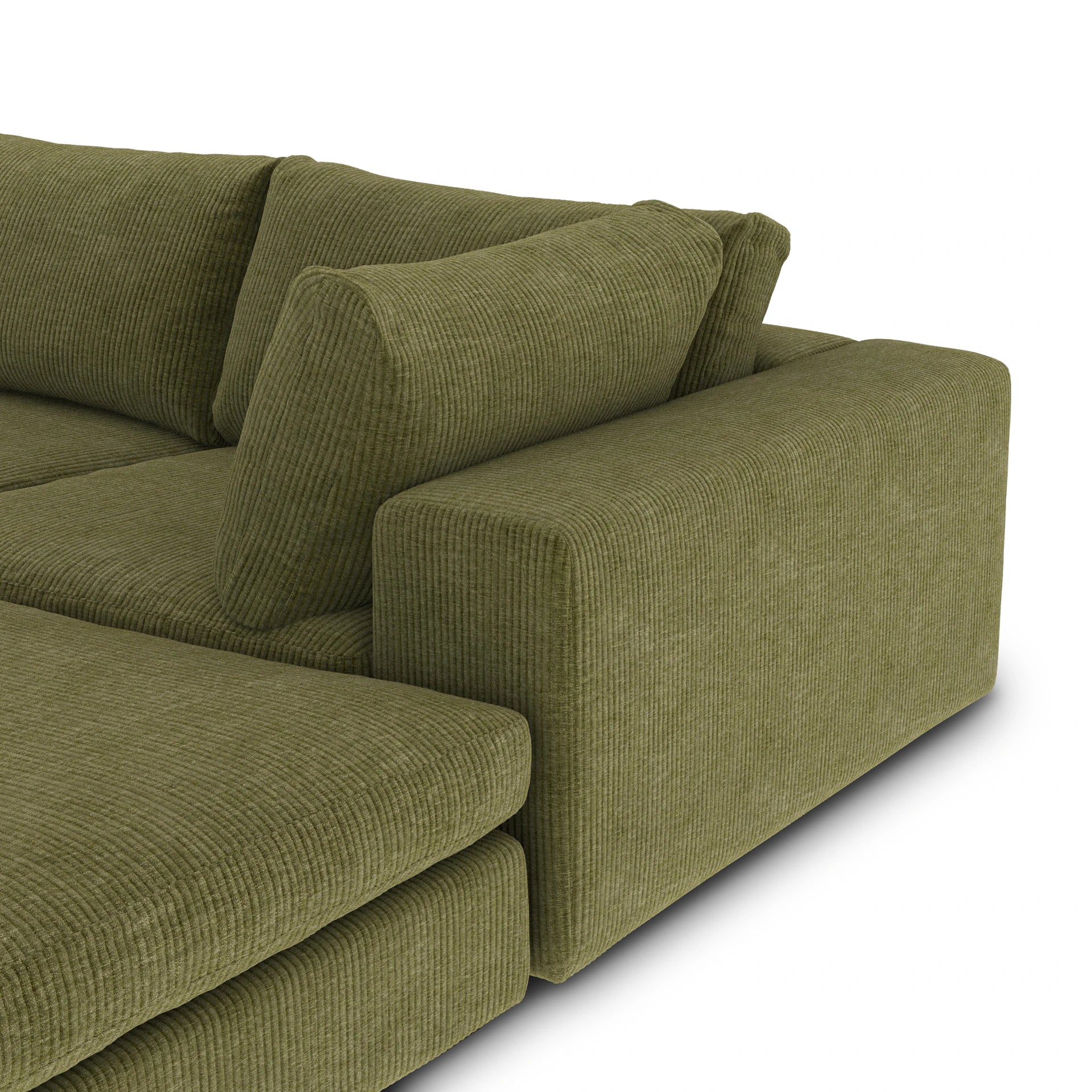 Modular U Sectional -  Green