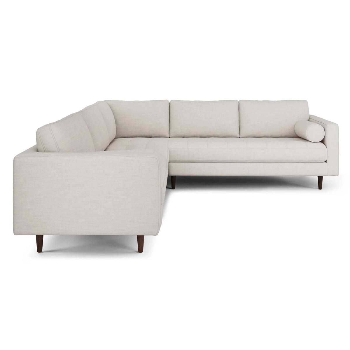 Tufted Sectional 107" couch( Minor Damage)