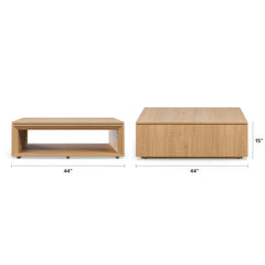 White Oak - 44" Square Coffee Table