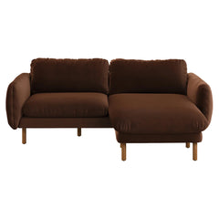 Reversable (right and left side) Velvet Sofa