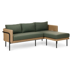 88" Outdoor Reversible Sectional -Dravite Ivory