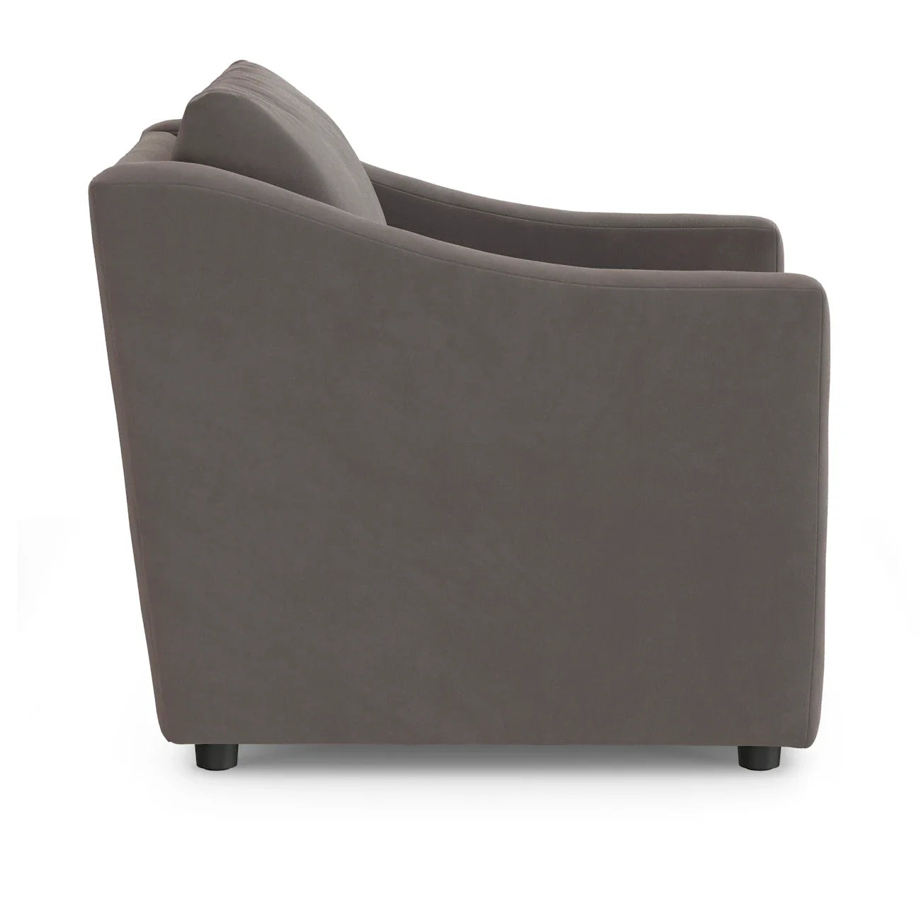 32.25" Velvet Lounge Chair - Hale Warm Gray (Minor Damage)