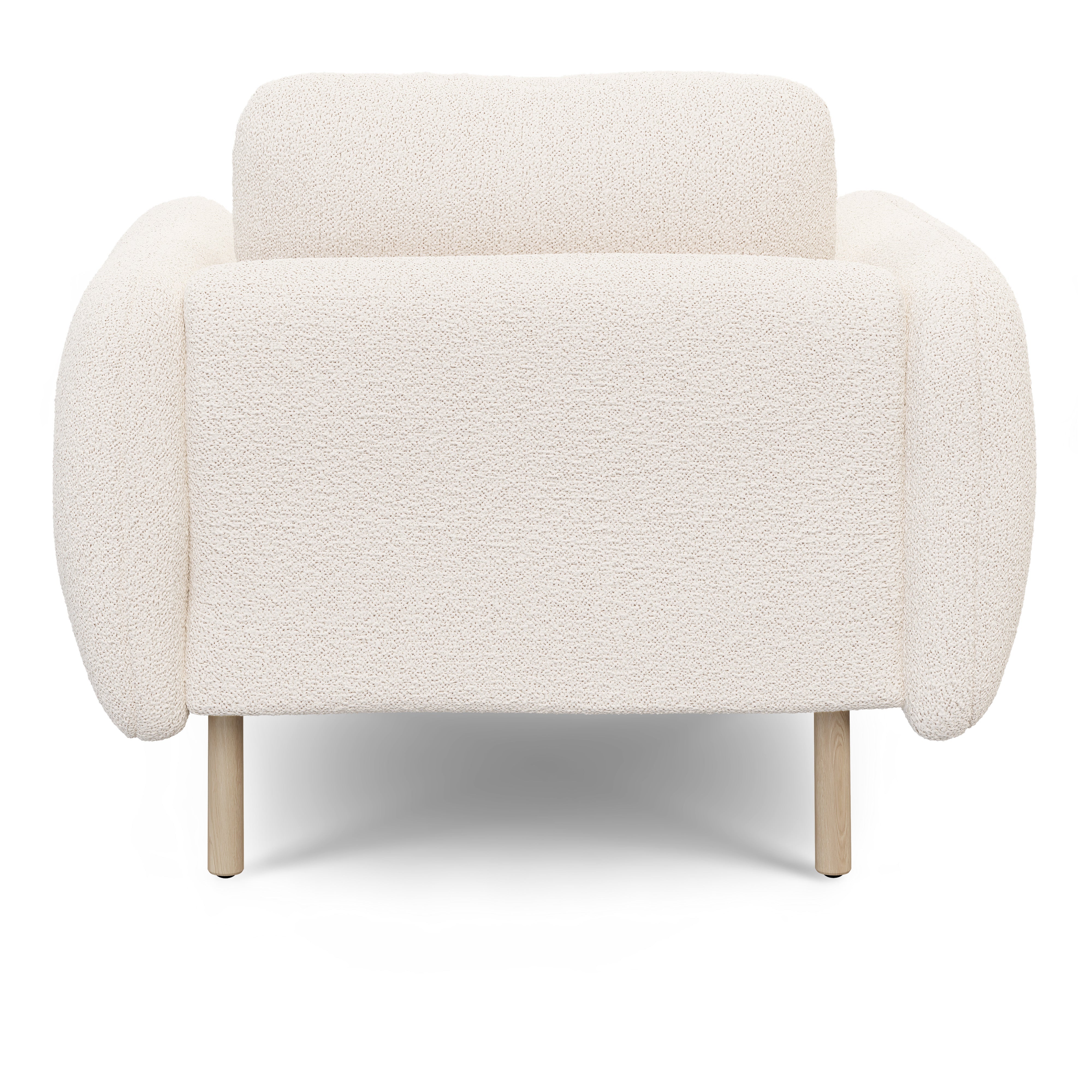 37" Lounge Chair - Ivory Wool Bouclé