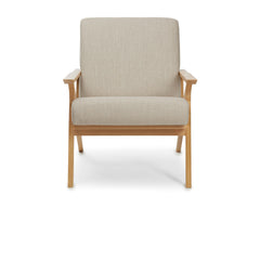 Oak and Welsh Taupe - 26" Lounge Chair