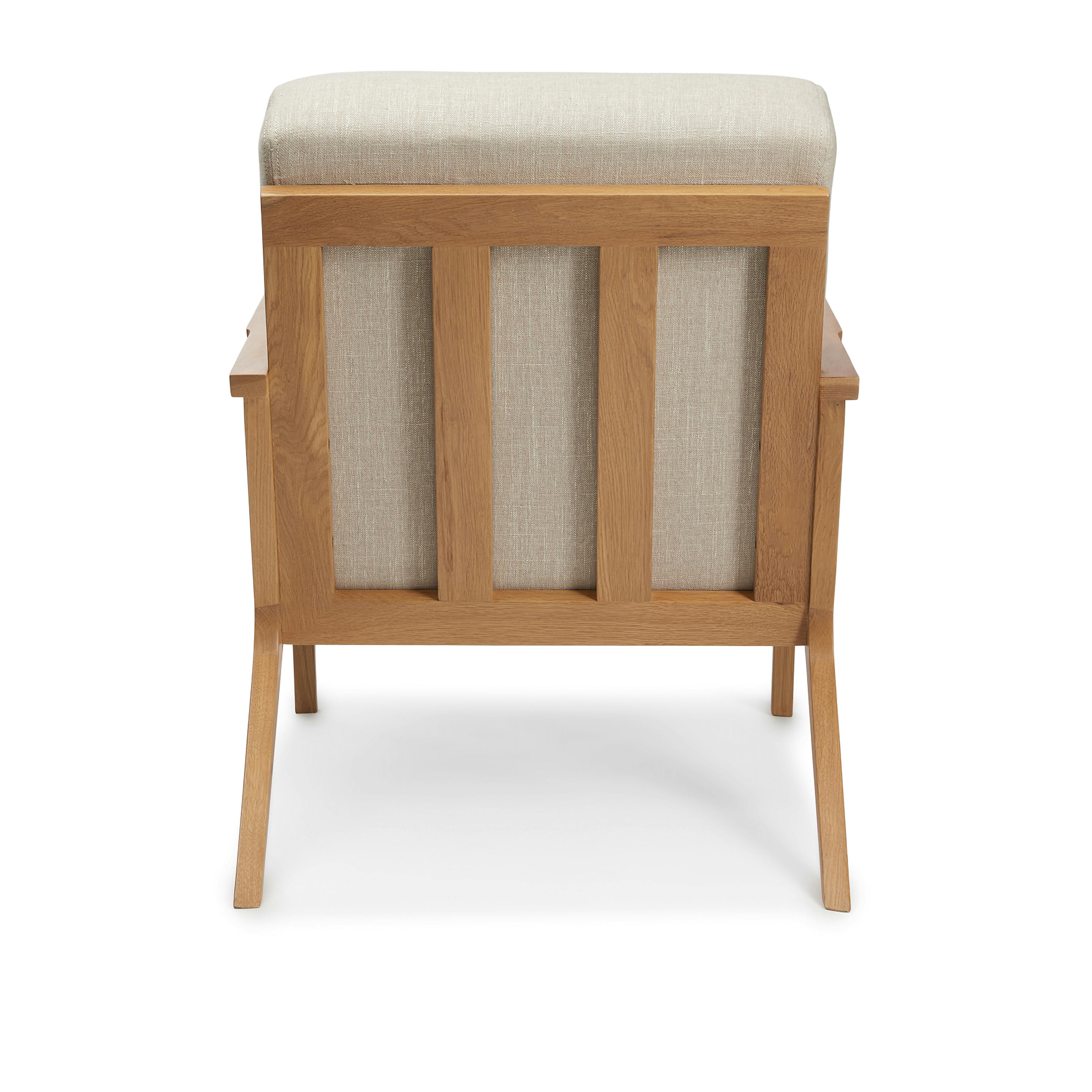 Oak and Welsh Taupe - 26" Lounge Chair