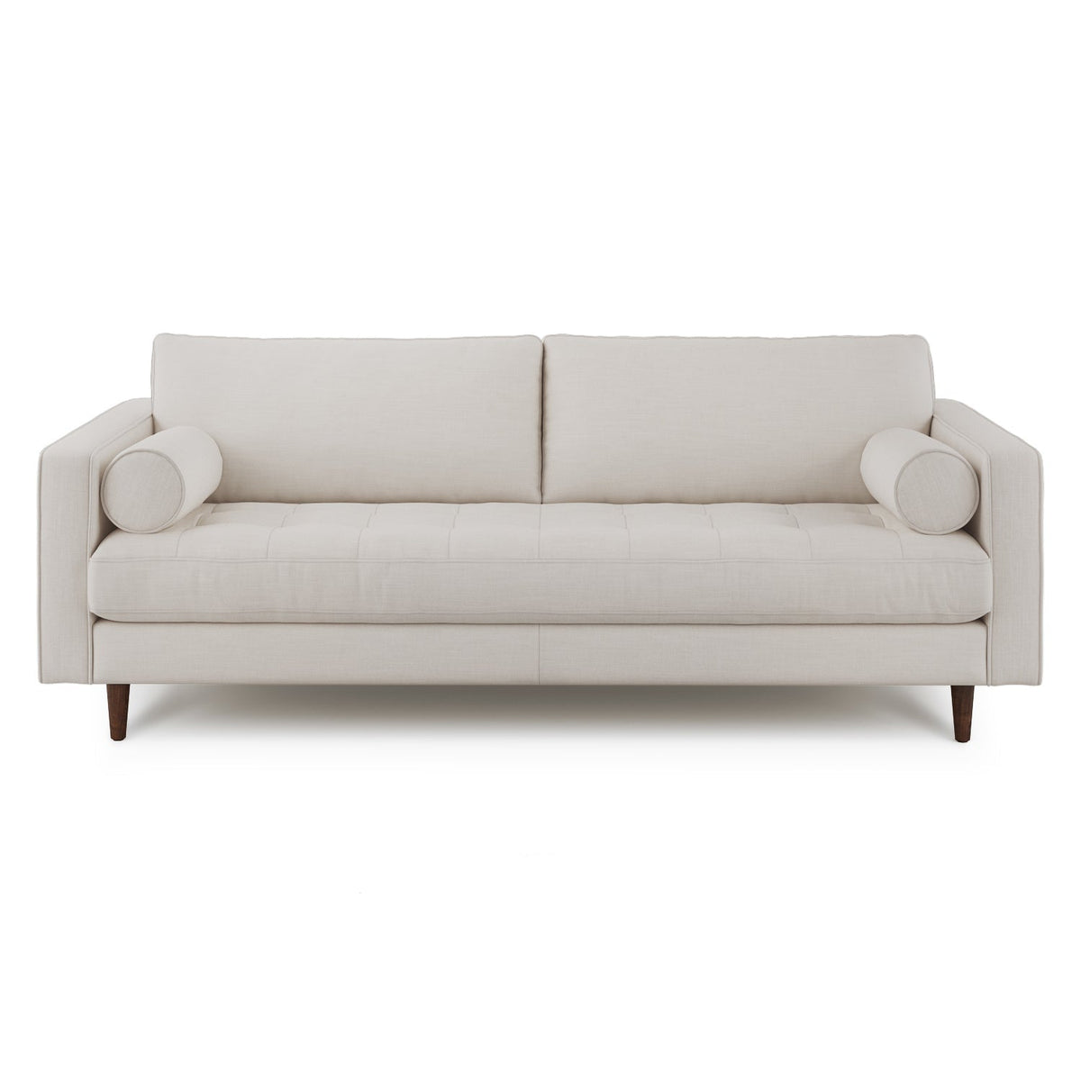 88" Tufted Sofa - Biscuit Cream(Minor damage)