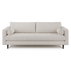 88" Tufted Sofa - Biscuit Cream(Minor damage)