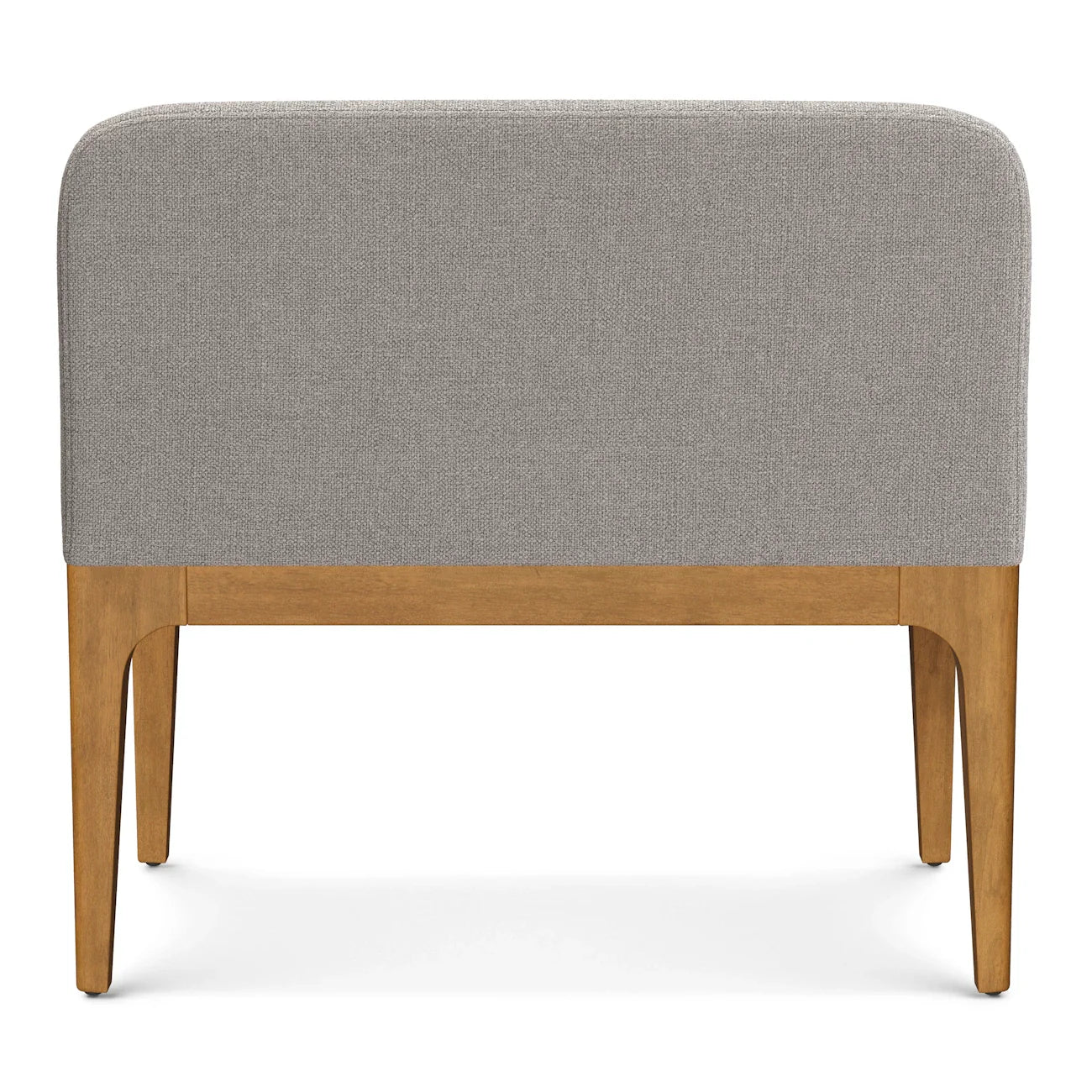 34" Armless Banquette - Smoked Oak and Hestia Gray