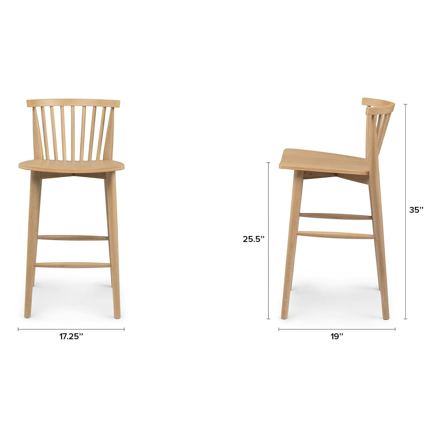 Light Oak - Counter Stool
