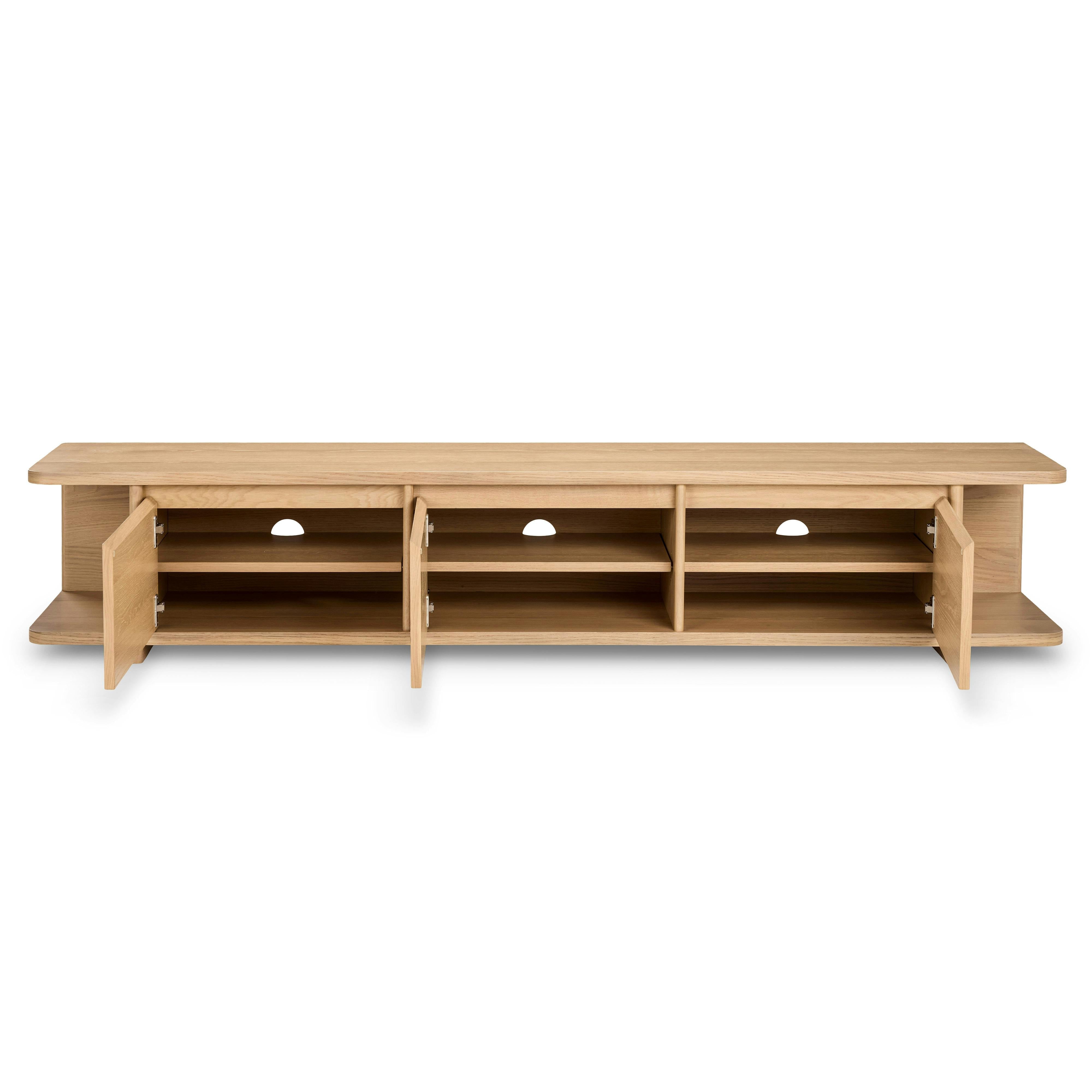Low Media Unit 79'' - White Oak