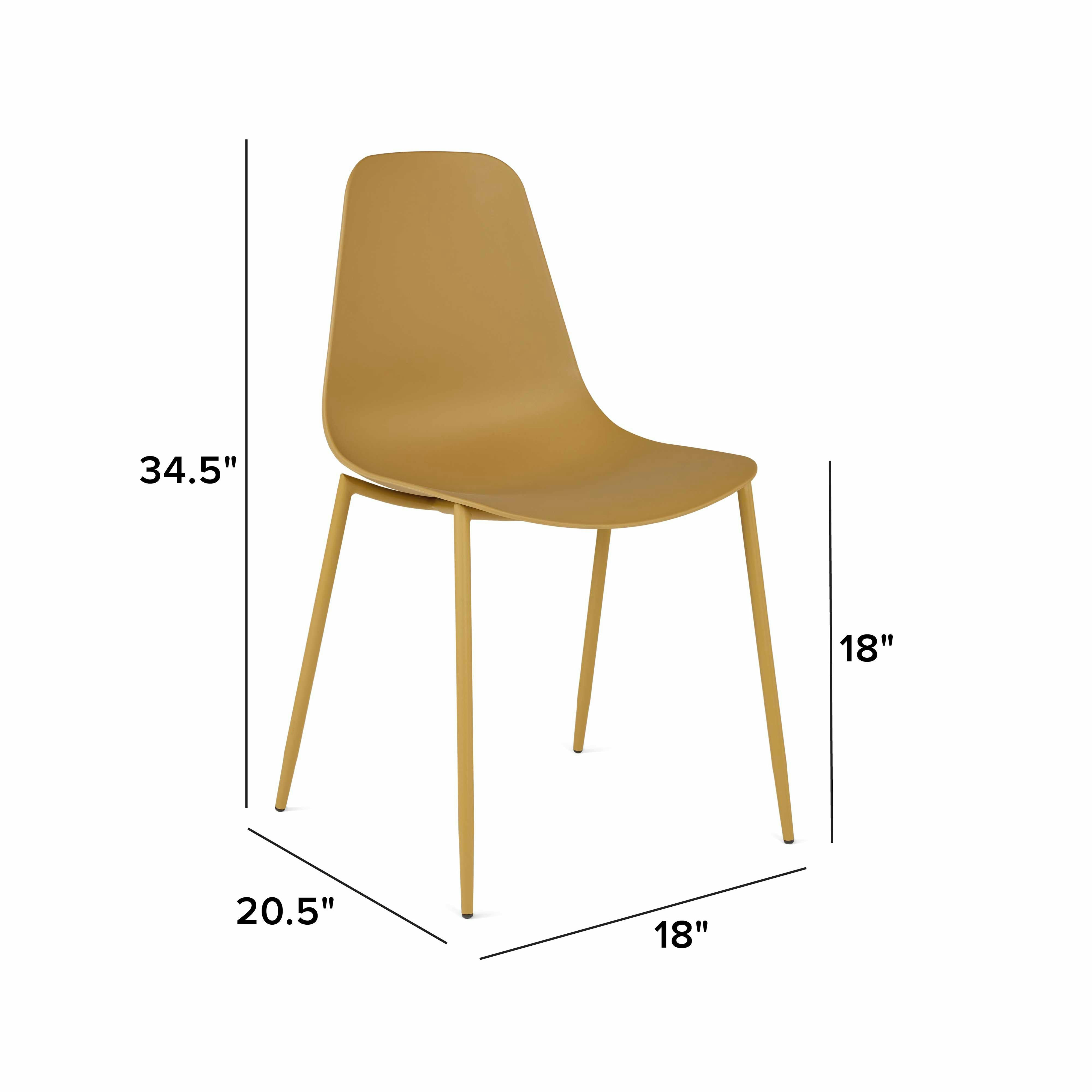 Caramel Yellow - Svelti Dining Chair