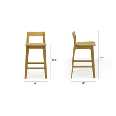 Oak - Gusfa Counter Stool