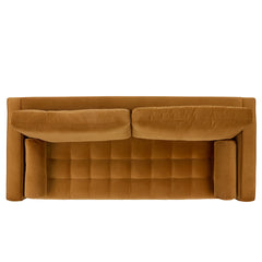 88" Pacific Ginger Velvet Sofa