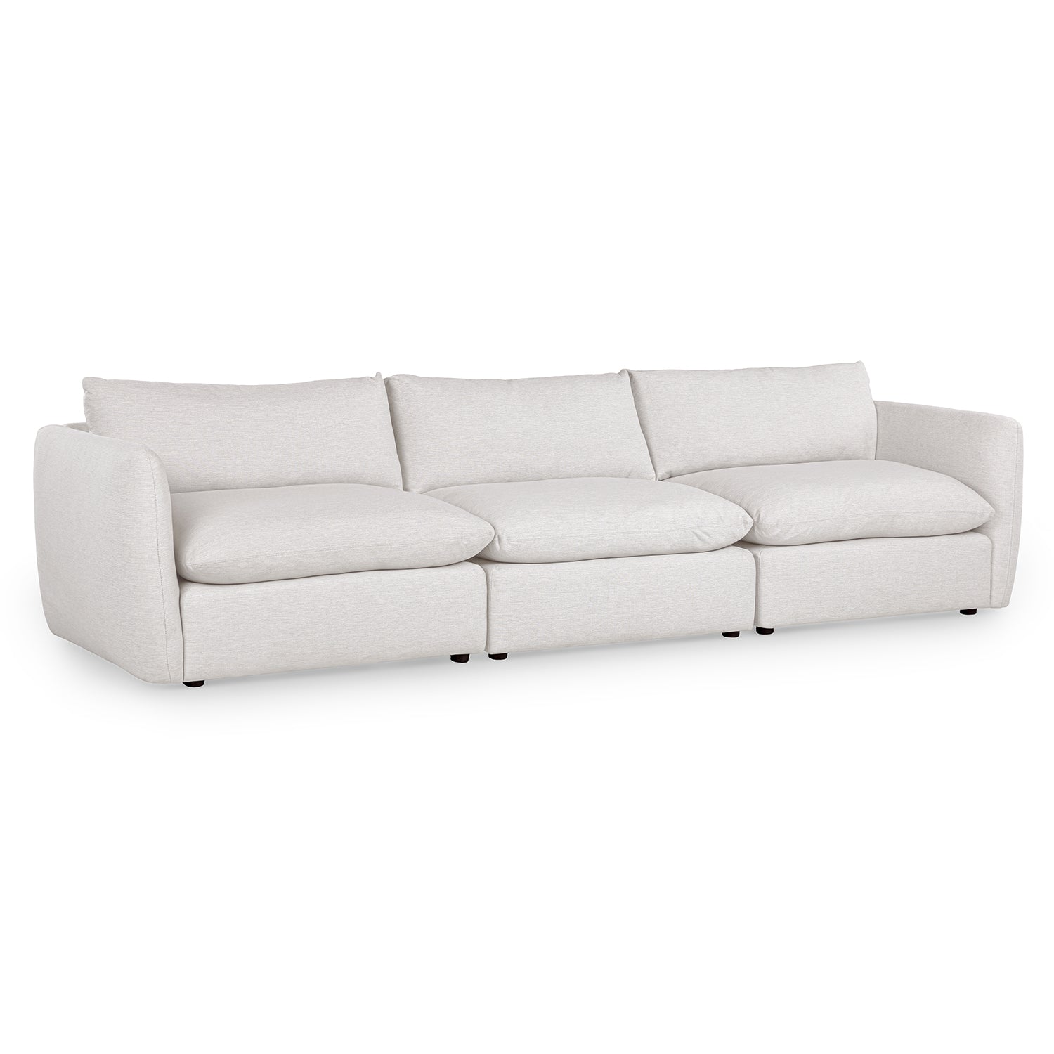 131.5" Modular Sofa - Silver Ivory