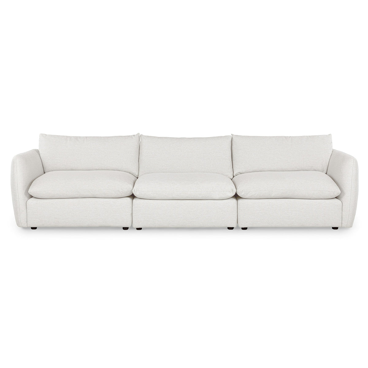 131.5" Modular Sofa - Silver Ivory