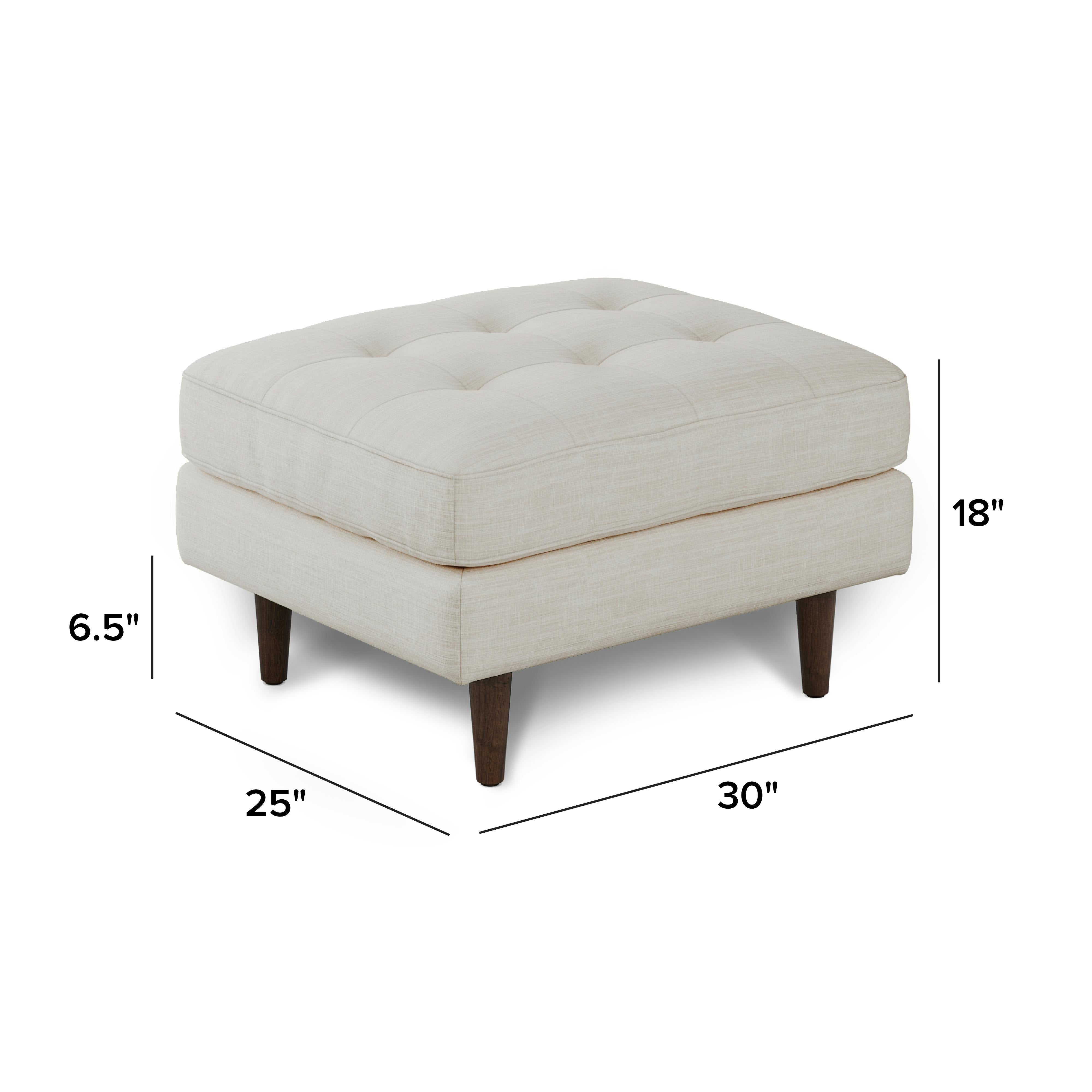 Biscuit Cream - 30" Ottoman