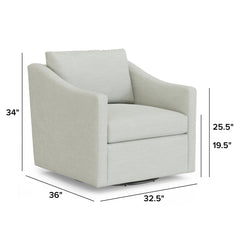 32.25" Swivel Lounge Chair (MINOR DAMAGE)