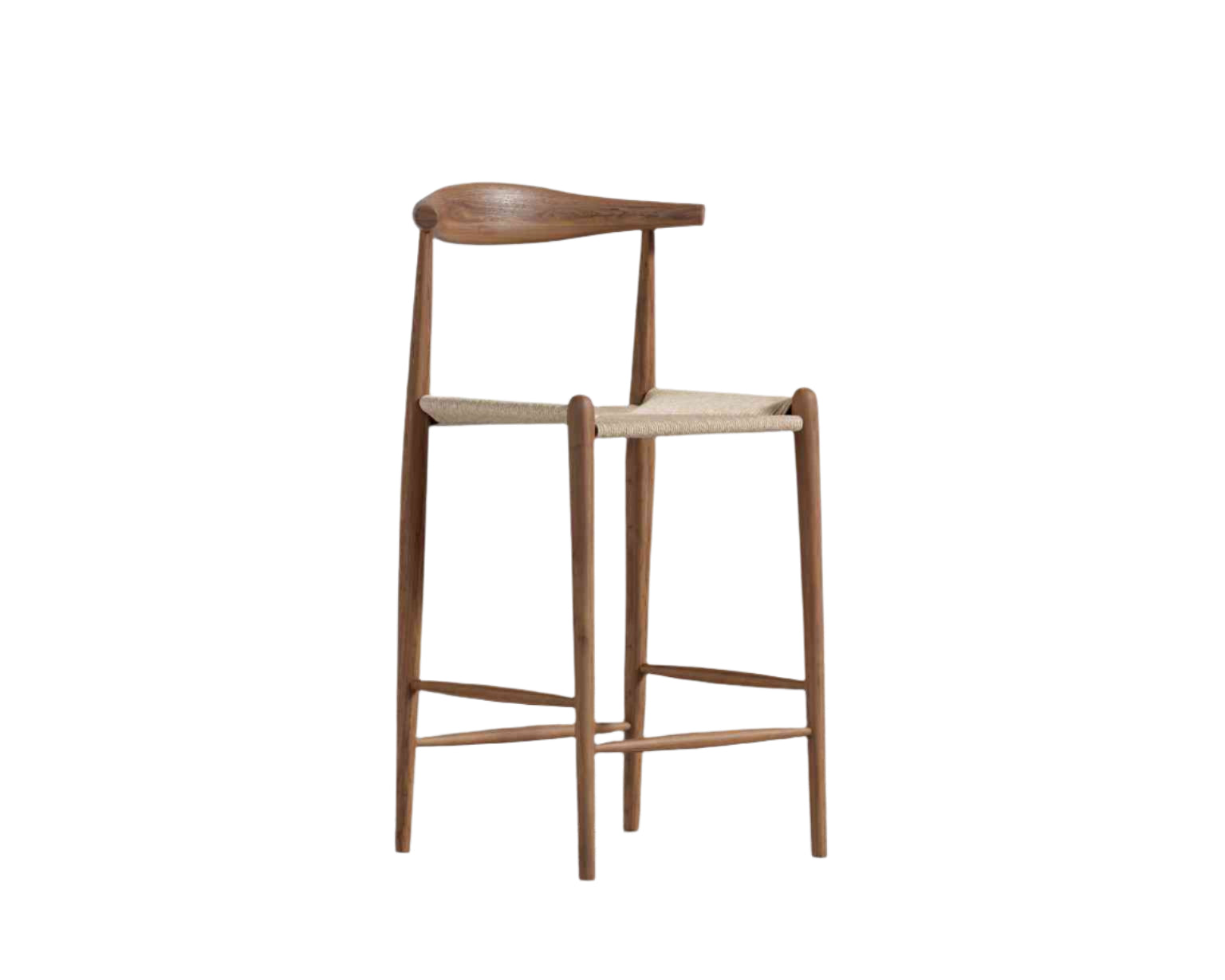 Curve Counter Stool - Walnut