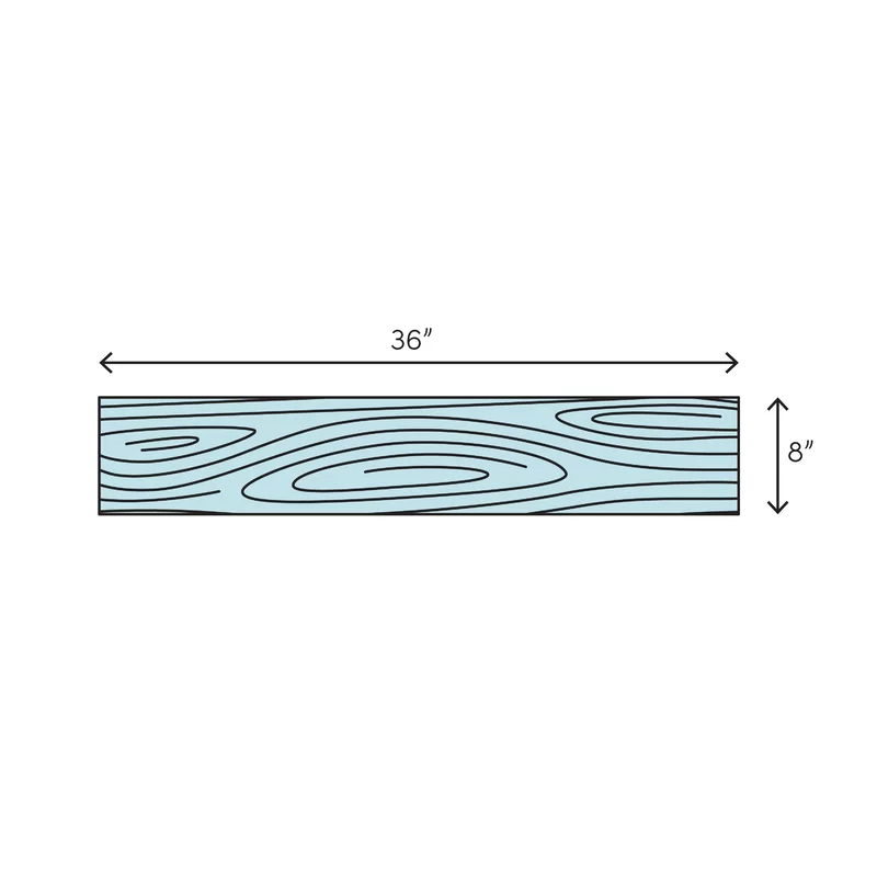 Wood Look Matte Porcelain Floor & Wall Tile (8" x 36")