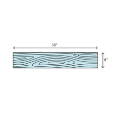Wood Look Matte Porcelain Floor & Wall Tile (8" x 36")