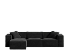 4 pieces Carbon Black - Sectional Sofa