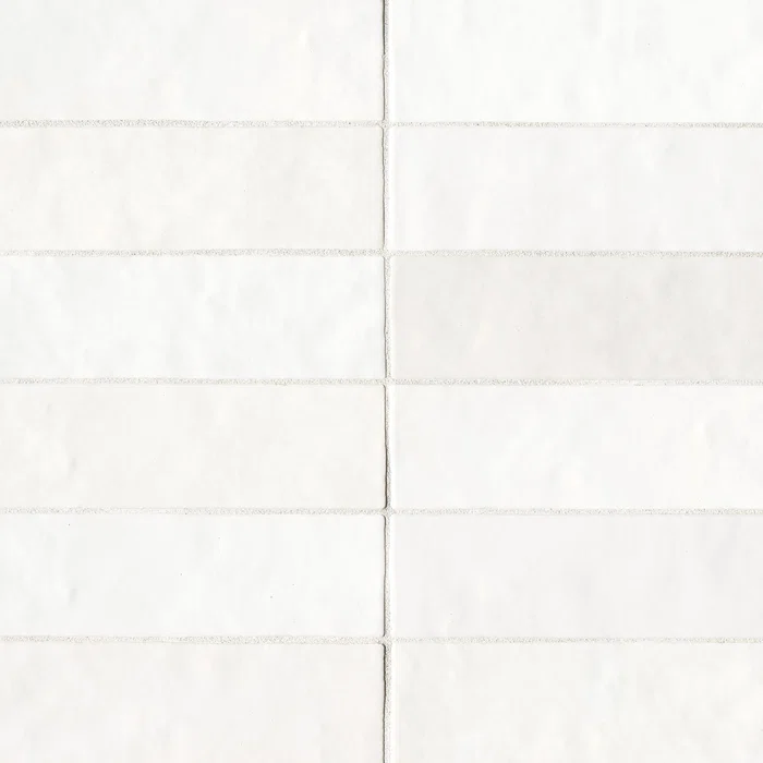 2.5" x 8" Ceramic Tile White