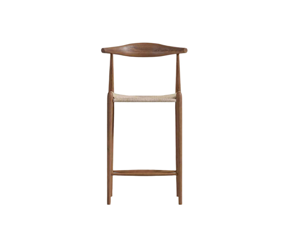Curve Counter Stool - Walnut