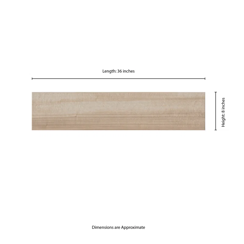Wood Look Matte Porcelain Floor & Wall Tile (8" x 36")