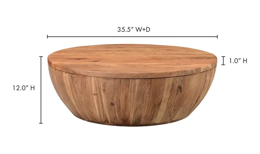 Coffee Table Natural - Eske (crack demage)