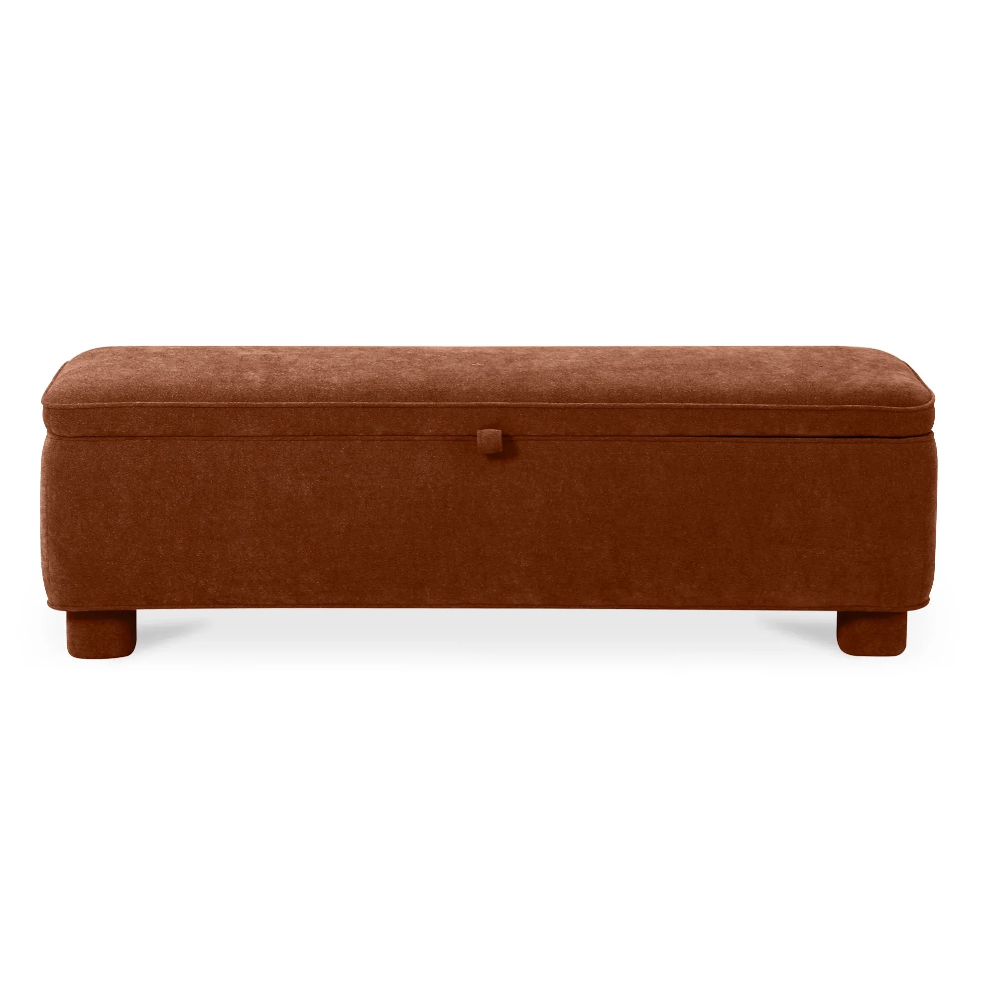 Orange Storage Bench