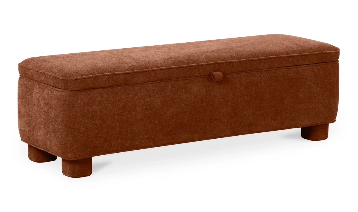 Orange Storage Bench