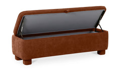 Orange Storage Bench
