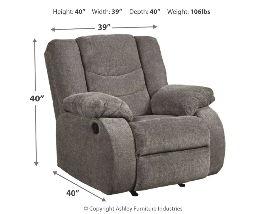 Grey Rocker Recliner