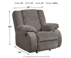 Grey Rocker Recliner