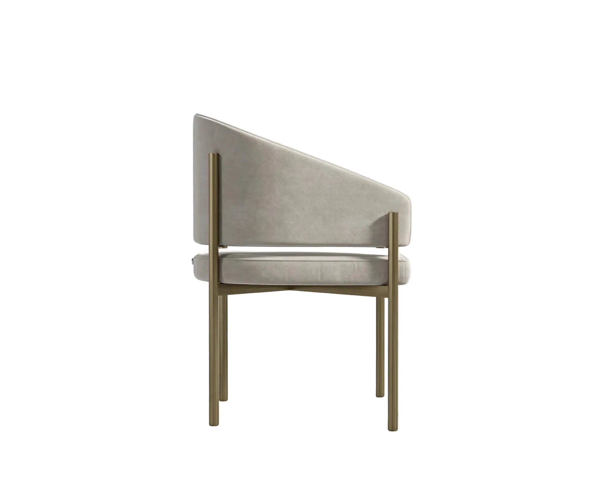 Dining Chair-brass Latte