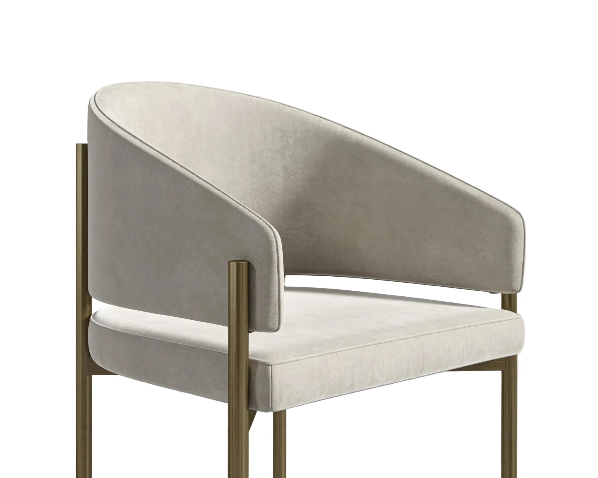 Dining Chair-brass Latte
